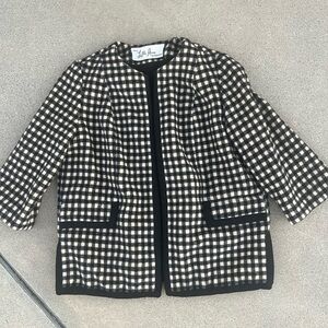 Vintage Lilli Ann Annette Wool Blend Jacket Blazer Coat Large Rare 1960s